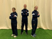 Girls step up to the crease for boys cricket match