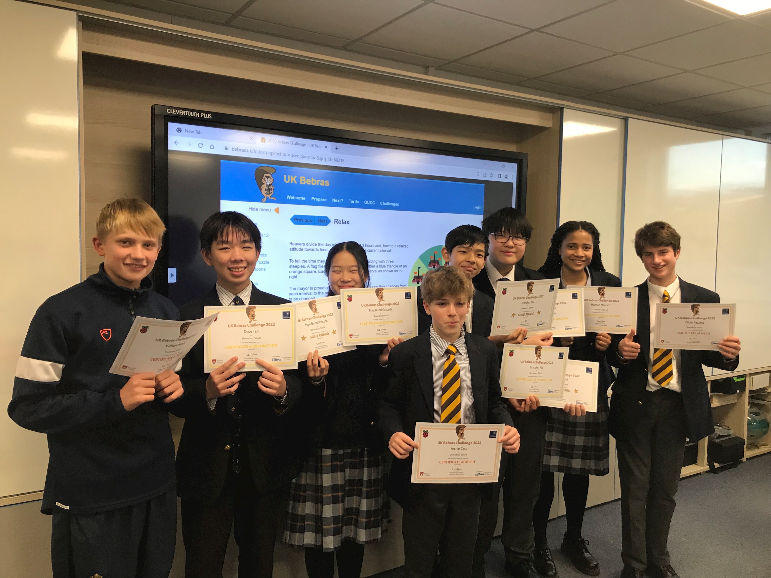 Salopians placed in top 10% in Computational Thinking Challenge 2022 