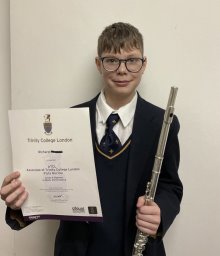 Third Former gains Diploma and place in National Children's Orchestra 
