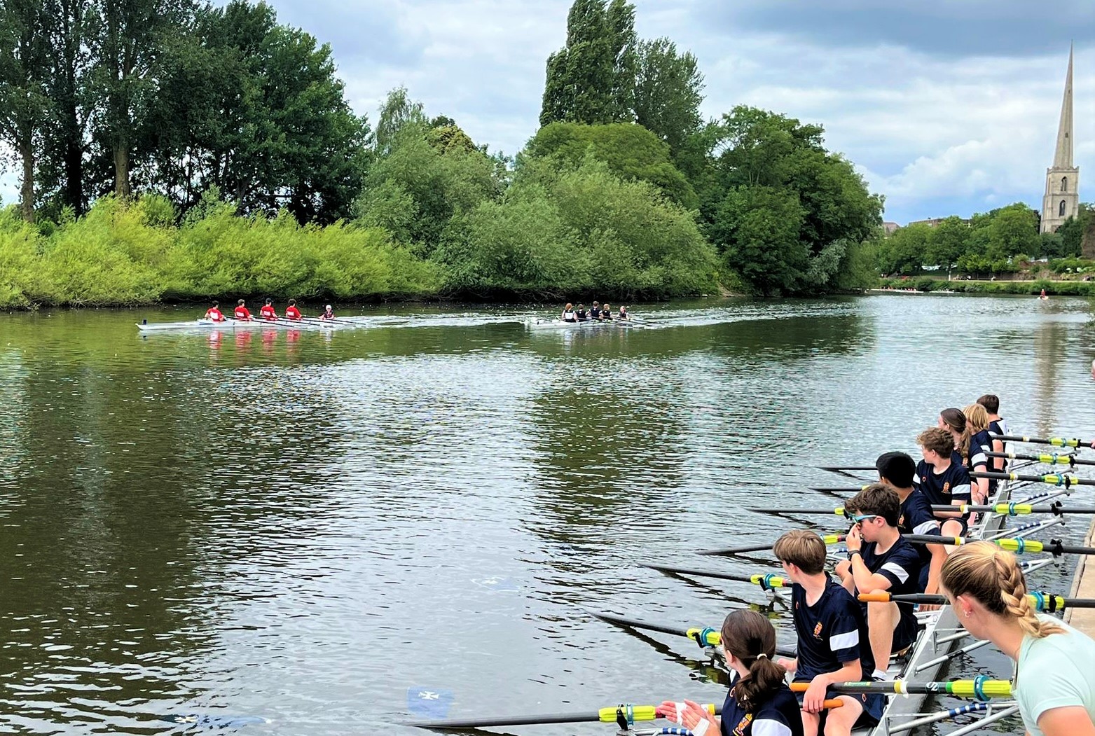 J14 rowers' abilities progress in their first term on the river 