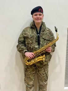 Aoife secures prestigious place at Royal Marines School of Music 