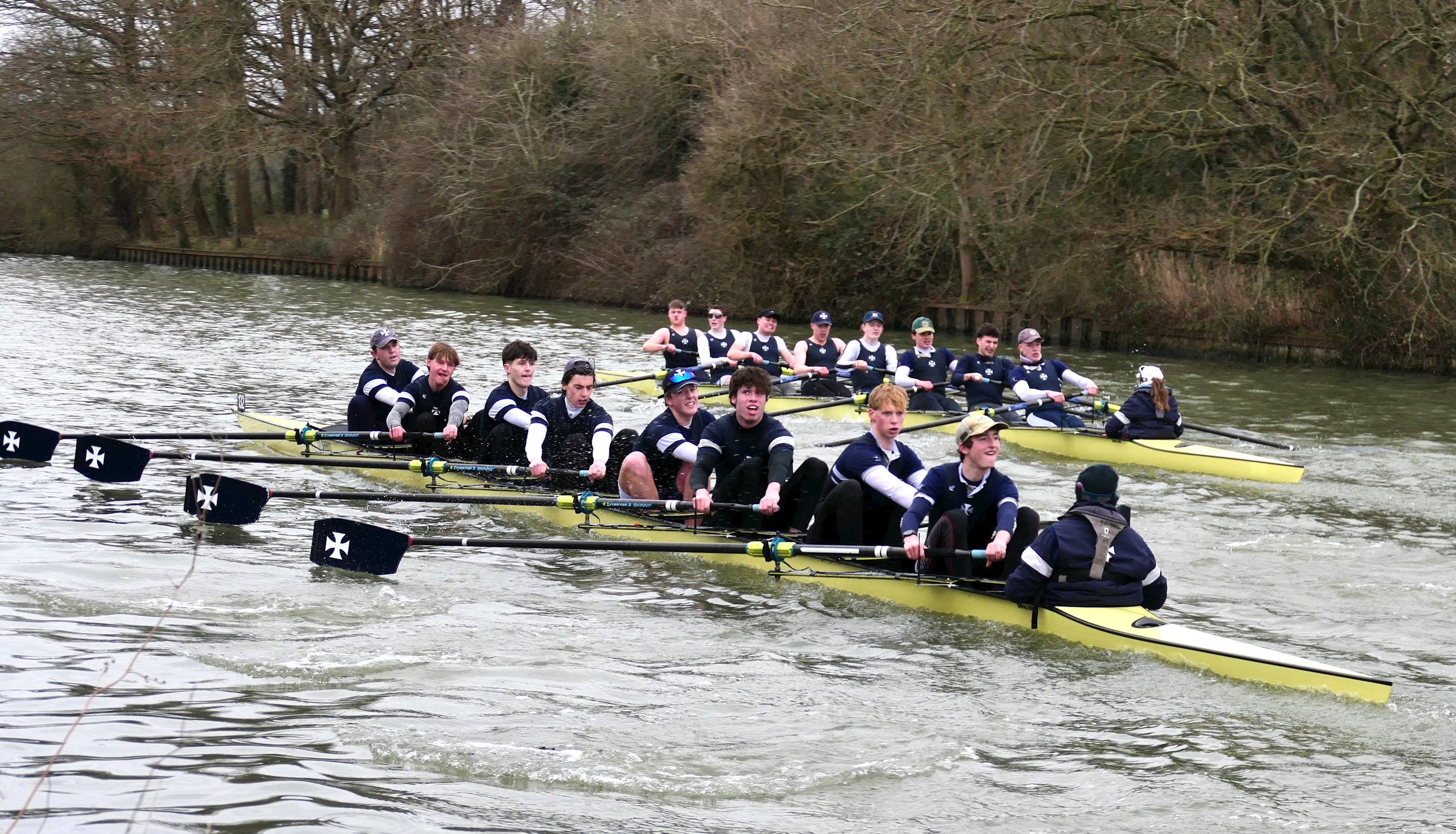 Strong performances from senior rowers at Wycliffe Big Head