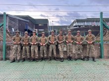 Shrewsbury's Royal Marine Section celebrate podium finish at prestigious cadet skills event